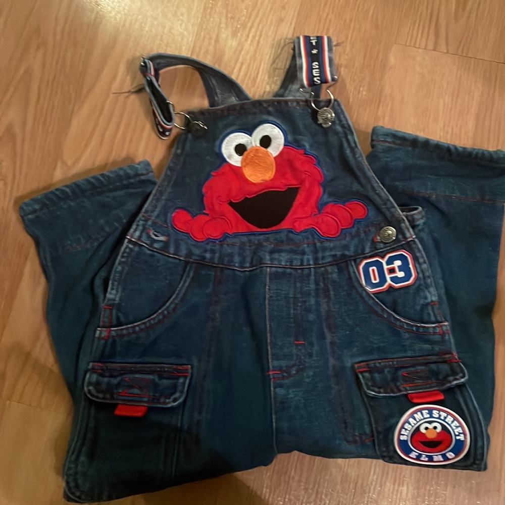 Sesame Street vintage overalls